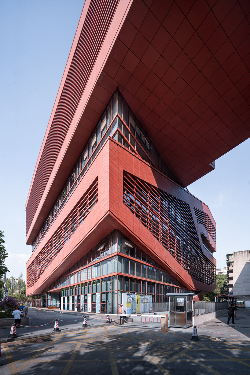 DUTS design stacks intersecting volumes for library in chengdu designboom