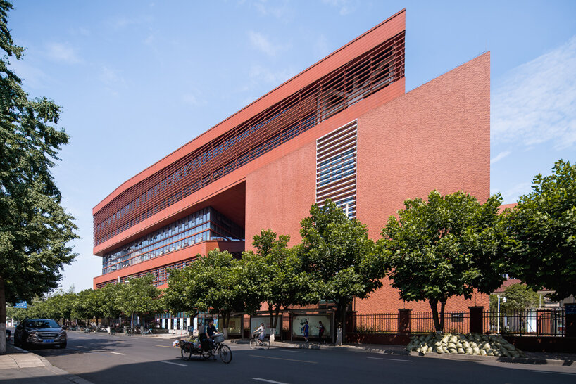 DUTS design stacks intersecting volumes for library in chengdu designboom