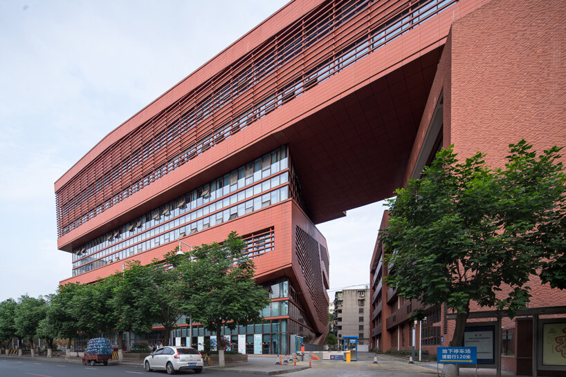 DUTS design stacks intersecting volumes for library in chengdu designboom