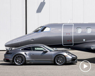 embraer and porsche produce ten pairs of matching business jets and sports cars