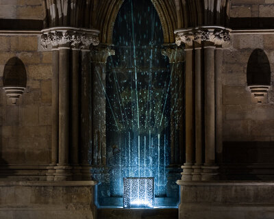 inclume lights up lincoln cathedral with playful 'stellar' installation