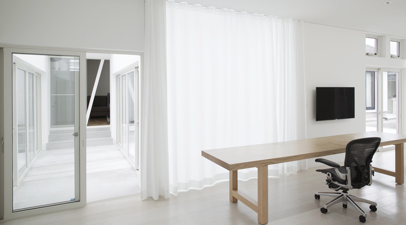 curtains help control natural light entering the interior