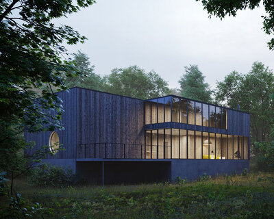 marc thorpe envisions home and art studio transformation with the 'broad top house'