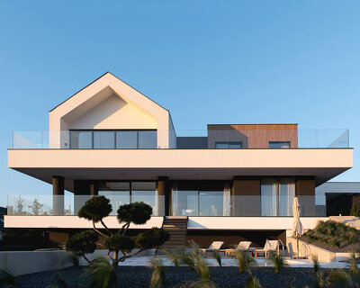 mode:lina's simple 'slab house' in poland recalls LEGO block structures