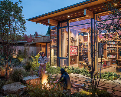 olson kundig's 'city cabin' is an urban retreat on a regularly-sized seattle lot
