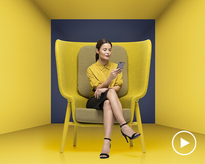 pod chair by de vorm & benjamin hubert returns in new PET Felt colors