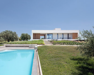 studio nuy van noort inserts holiday villa in the midst of sicily's rolling hills and olive groves