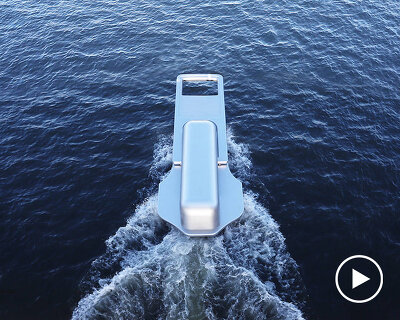 this zip-fastener ship by yasuhiro suzuki unzips tokyo's sumida river waters