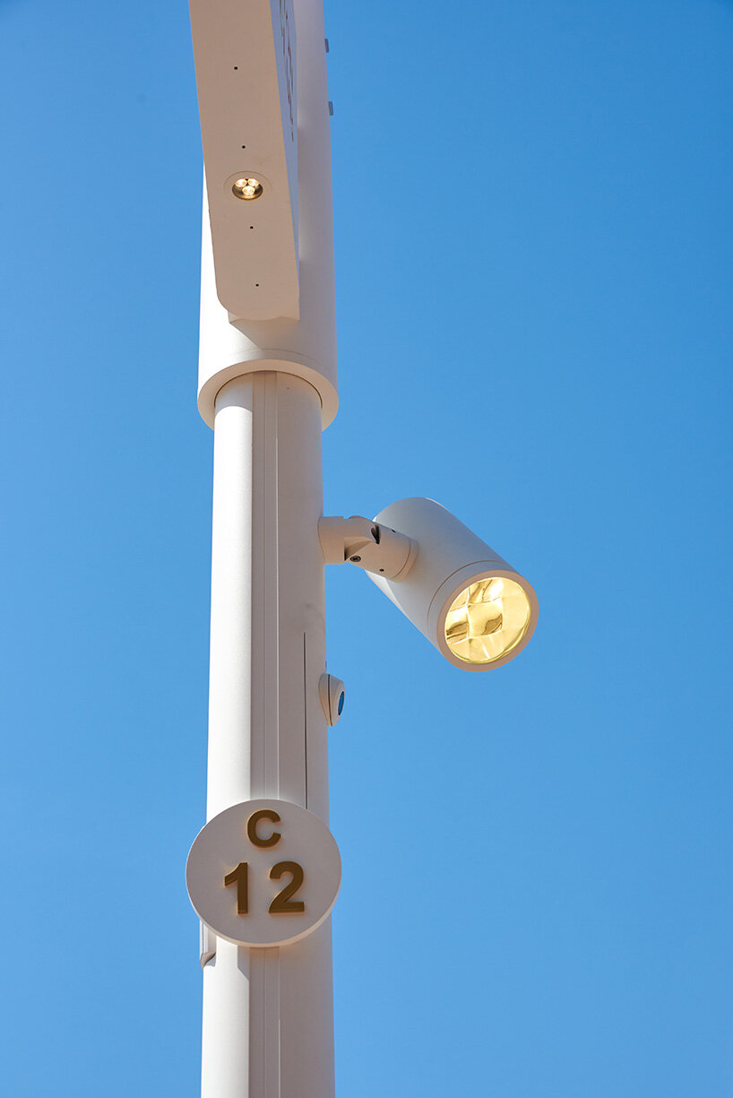 alain gilles installs a high-end lighting system on the beach entrances of cannes