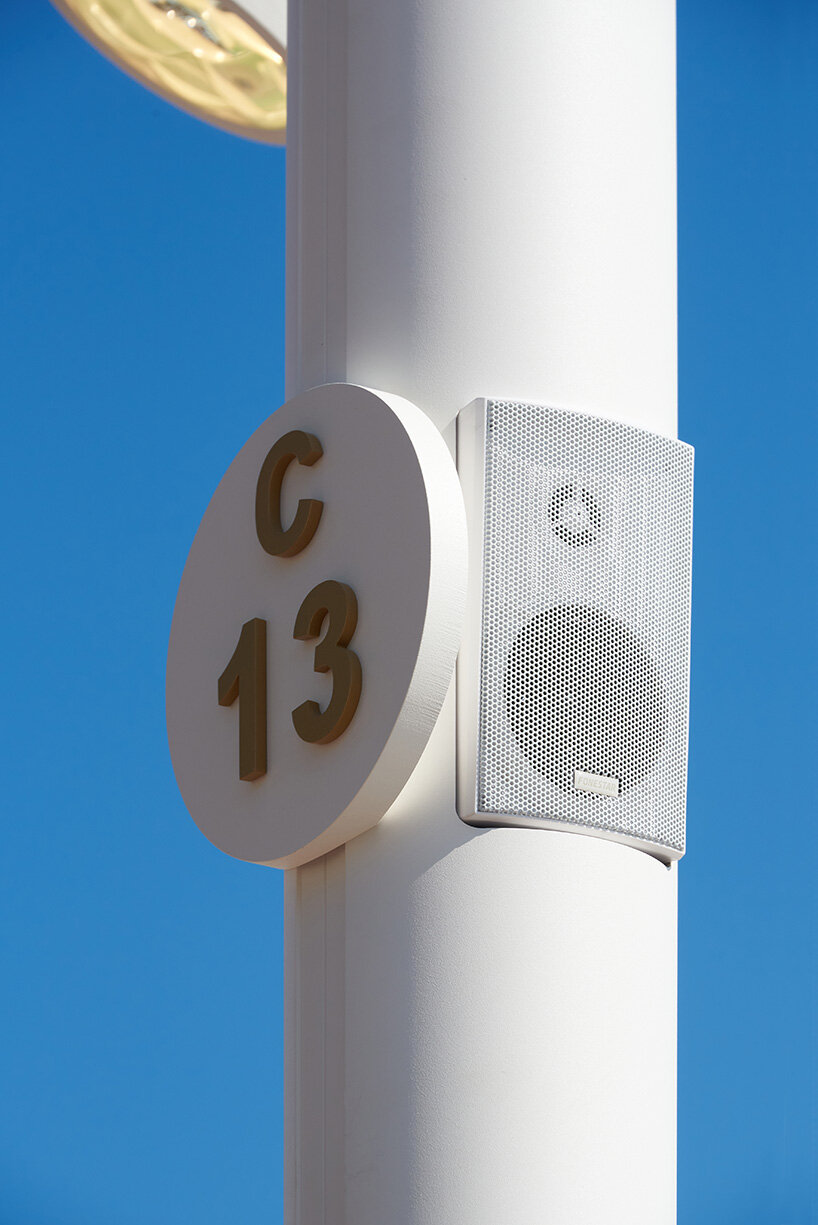 alain gilles installs a high-end lighting system on the beach entrances of cannes