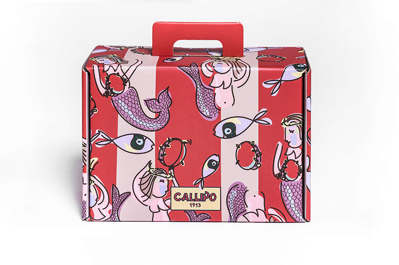 antonio aricò's packaging design for callipo combines doodles with italian mythologies