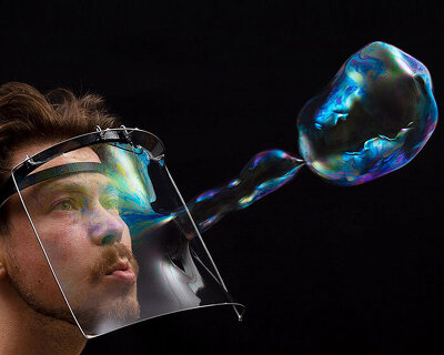 blow bubbles & avoid lockdown monotony with 'soap mask' by aerosoap