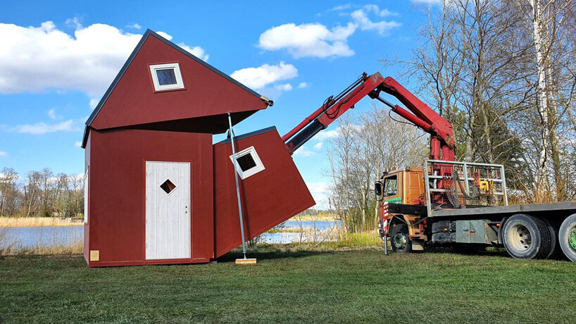 'brette haus' is a tiny prefabricated house that unfolds in only three hours - 2