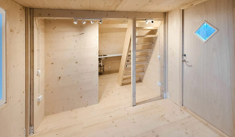 'brette haus' is a tiny prefabricated house that unfolds in only three hours - 12