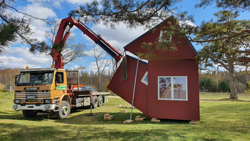 'brette haus' is a tiny prefabricated house that unfolds in only three hours - 8