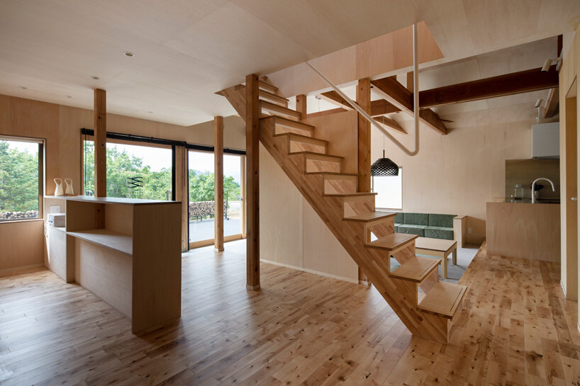 KURU + coil kazuteru matumura architects complete a hostel in rural japan designboom