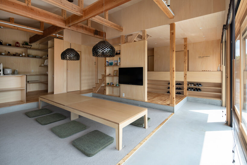 KURU + coil kazuteru matumura architects complete a hostel in rural japan designboom