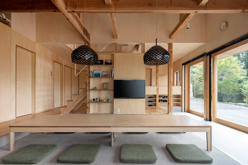 KURU + coil kazuteru matumura architects complete a hostel in rural japan designboom