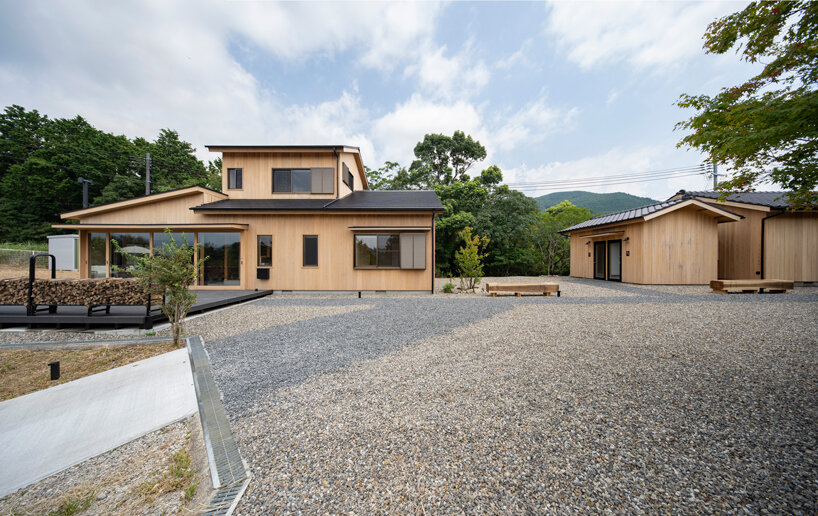 KURU + coil kazuteru matumura architects complete a hostel in rural japan designboom