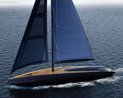 'cascada 34' by igor jankovic is a whale-shaped, solar-powered superyacht