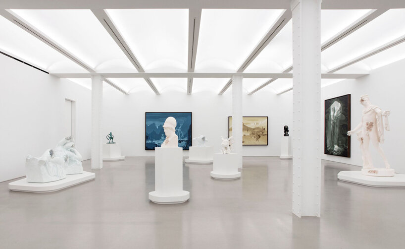 daniel arsham exhibits eroded classical sculptures alongside pokémon at perrotin new york