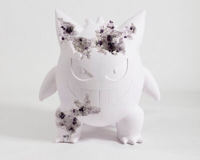 daniel arsham exhibits eroded classical sculptures alongside pokémon at perrotin new york