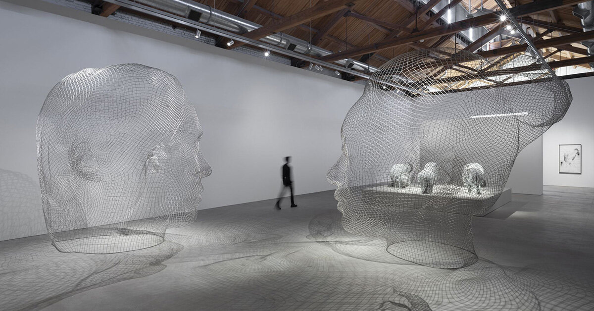 jaume plensa presents nocturne at chicago's gray warehouse
