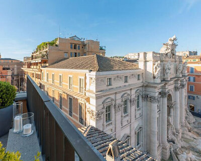 LAD refurbishes private apartment overlooking the fontana di trevi in rome