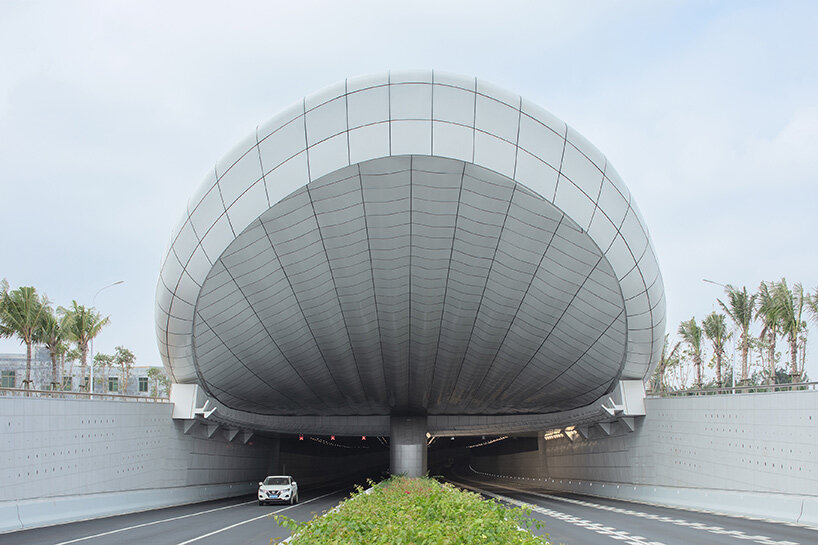 penda china sculptural tunnel portals 