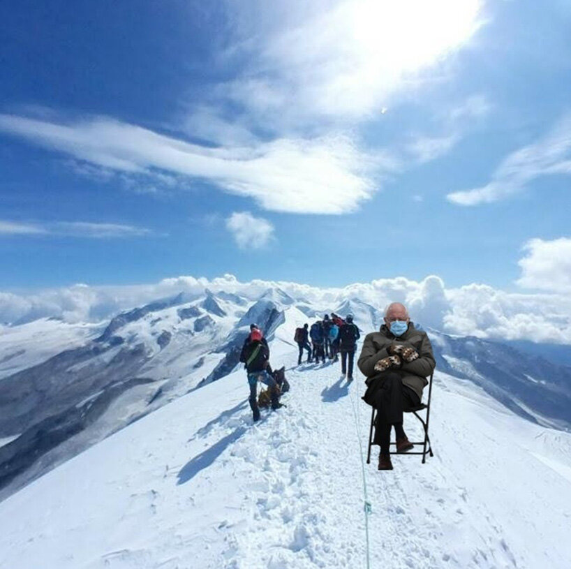 put bernie anywhere meme generator website nick sawhney designboom