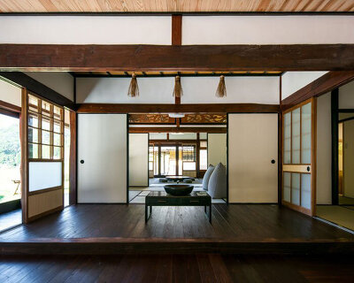 traditional 'kominka' houses in rural japan preserved and converted into high-end lodgings