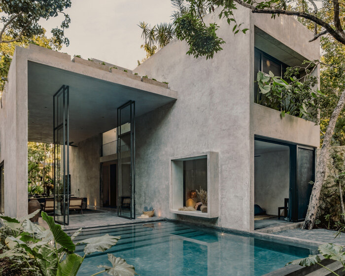 casa aviv by CO-LAB discretely occupies its jungle plot in tulum, mexico