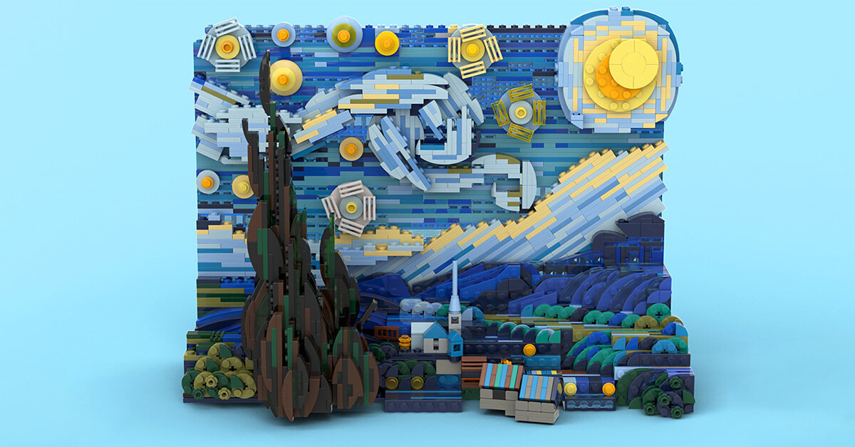 vincent van gogh's starry night is being turned into a 1,552-piece ...
