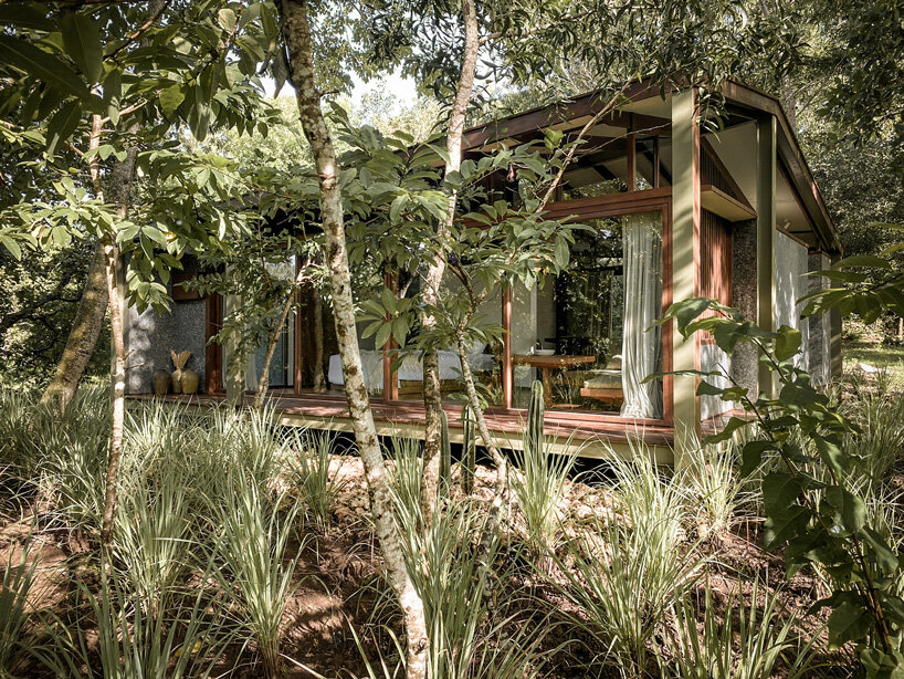 alexis dornier's stilt studios builds prefab tiny house in bali using recycled tetra pack cartons