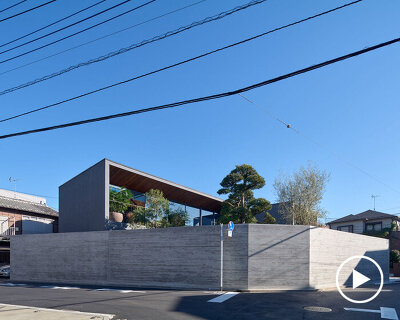 apollo architects & associates develops 'noble house' in japan around verdant garden