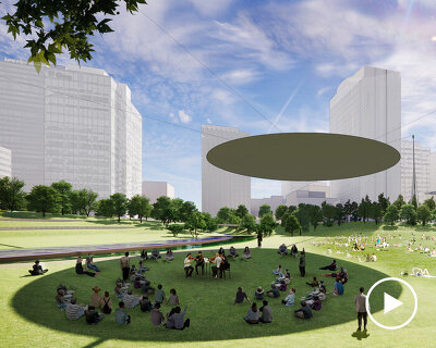 DS+R, gustafson porter + bowman, and b720 plan RENAZCA public space for madrid