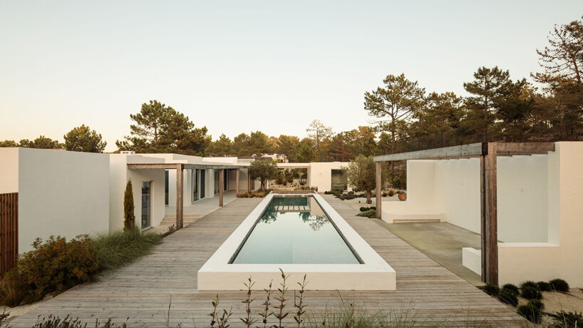 fragmentos designs a house of white volumes in comporta, portugal designboom