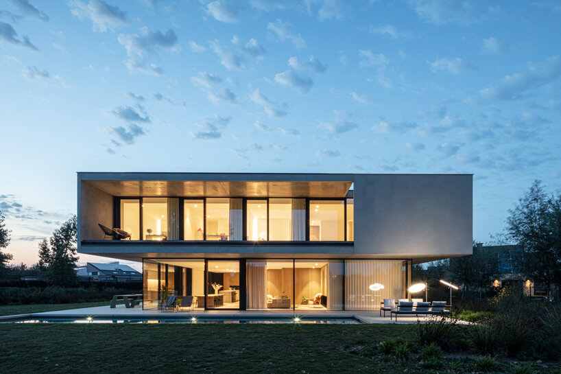govaert & vanhoutte architects minimal concrete villa in rural belgium
