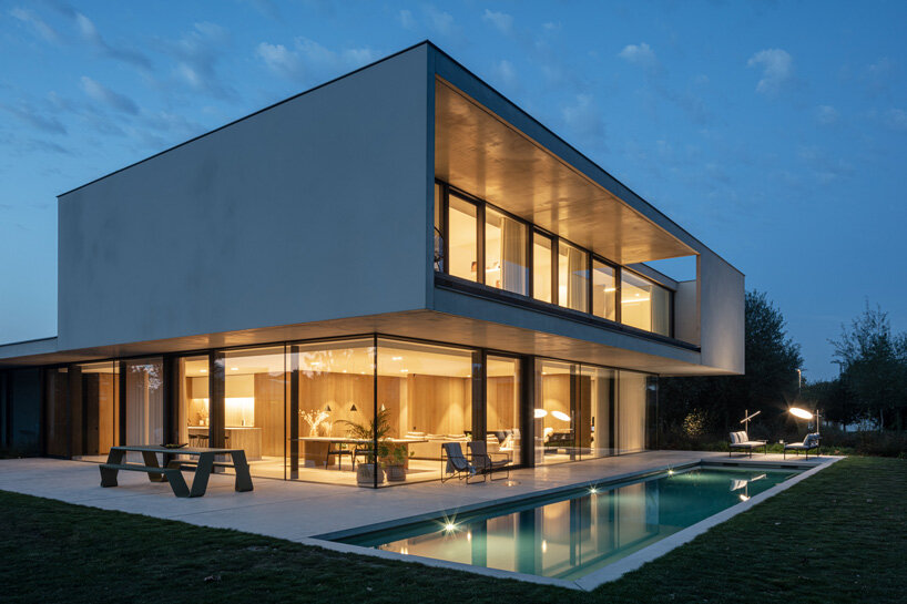 govaert & vanhoutte architects minimal concrete villa in rural belgium