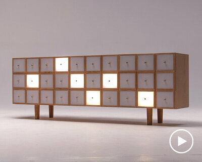 forgotten drawers come to life in natsumi comoto's 'memoria' art piece