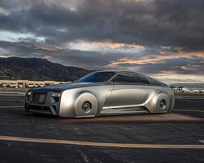 this is justin bieber's futuristic rolls-royce wraith by west coast customs