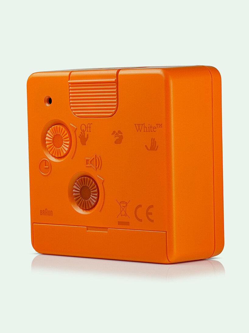 virgil abloh revisits dieter ram's BC02 alarm clock for braun