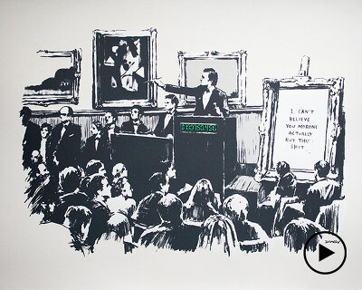 an original banksy has been burnt and digitized as NFT