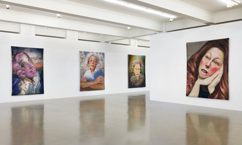 cindy sherman weaves her instagram pictures into tapestries at sprüth magers, los angeles