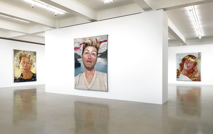 cindy sherman weaves her instagram pictures into tapestries at sprüth magers, los angeles