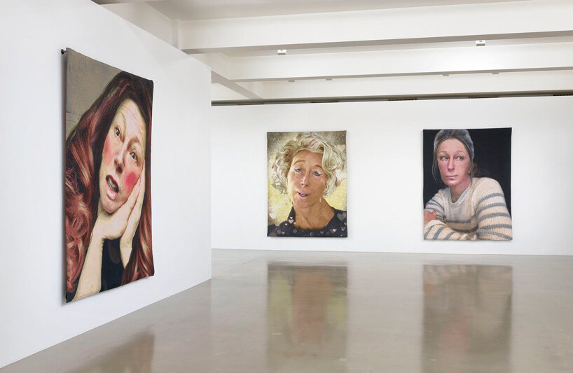 cindy sherman weaves her instagram pictures into tapestries at sprüth magers, los angeles