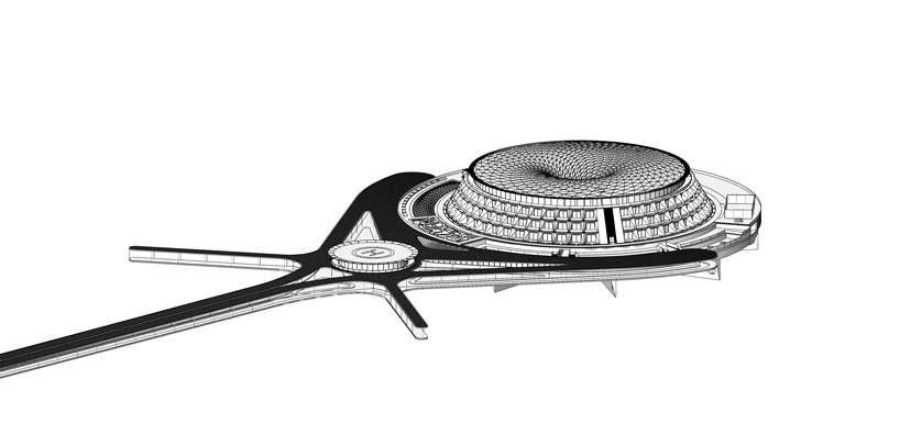 hayri atak envisions a floating hotel that revolves around a central axis designboom