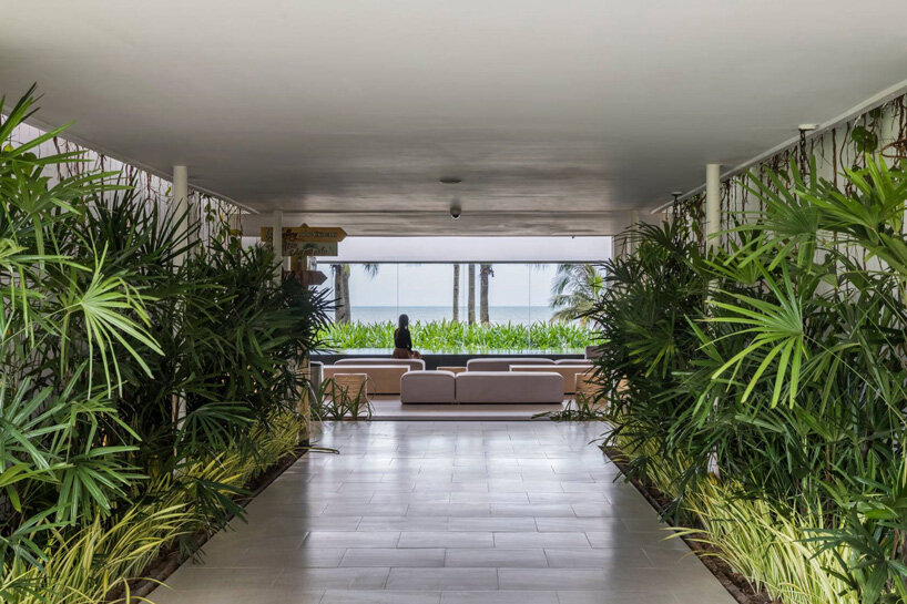 MIA design studio's thanh long bay gallery frames panoramic views of the ocean in vietnam