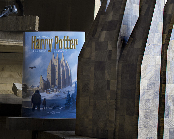 michele de lucchi + AMDL CIRCLE design harry potter book covers to blend fantasy and contemporary architecture