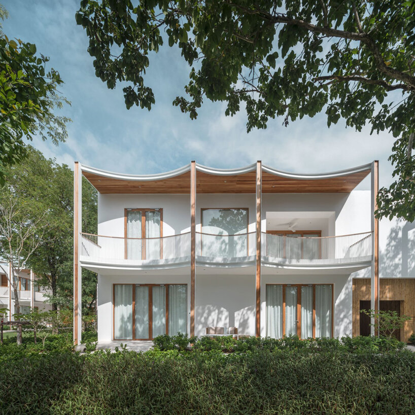 intimate courtyards form this beach resort in thailand designed by onion designboom